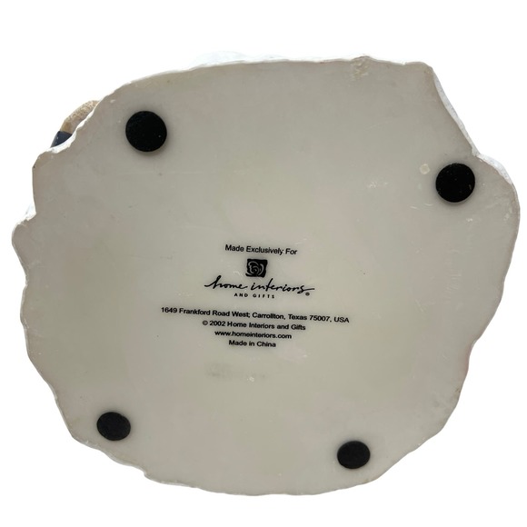 Circle Candleholder with 4 Dancing Santas Stars and Stripes Home Interiors 2002 - Picture 11 of 11